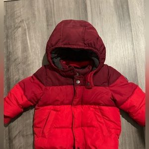 Kids Red Puffer Jacket